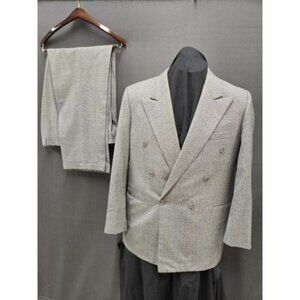 Filo A’Mano Hand Tailored by Tom James 2 Piece Italian Wool Suit 42 jacket 37/30